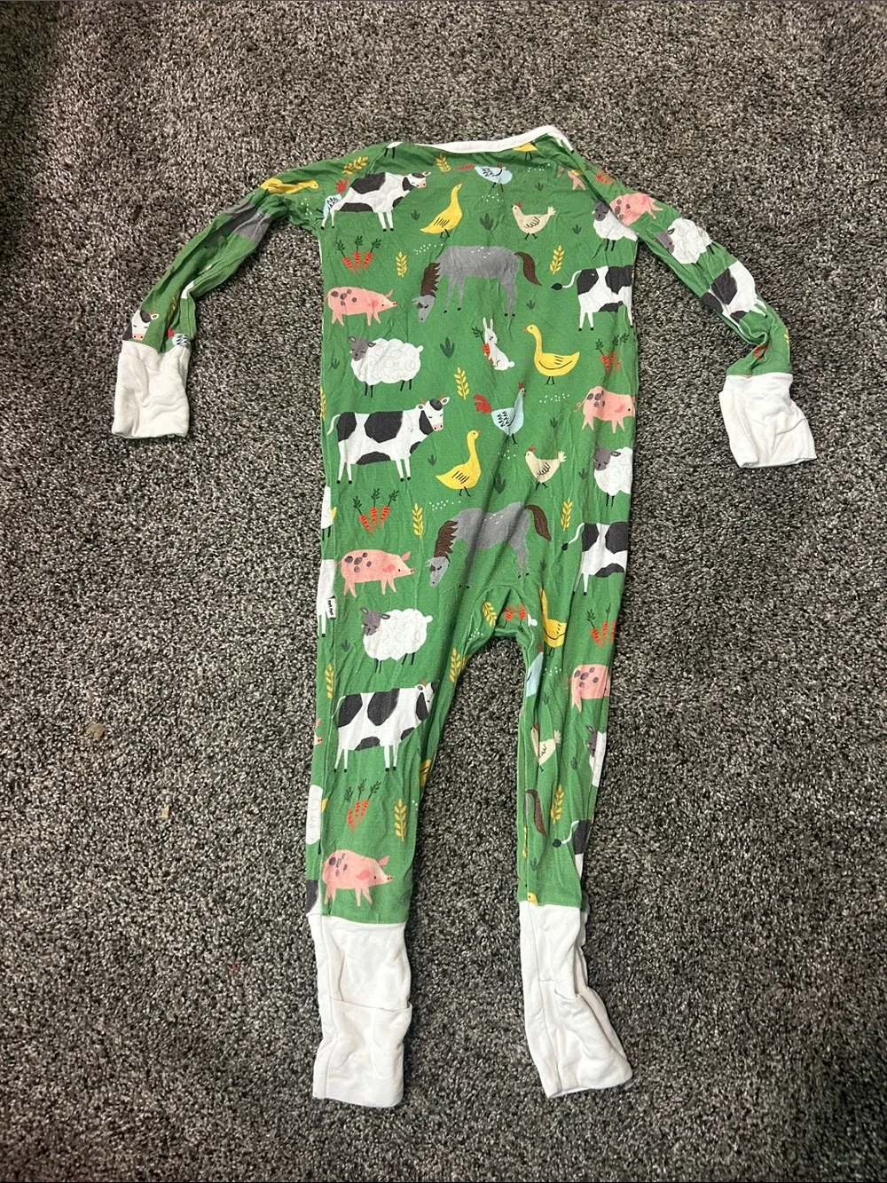 Little Sleepies Farm Animal Print One-Piece Sleeper
